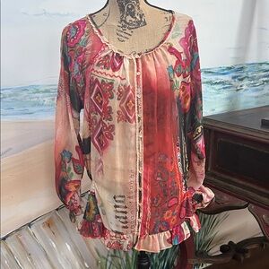 John Galliano Multicolor Vintage Blouse